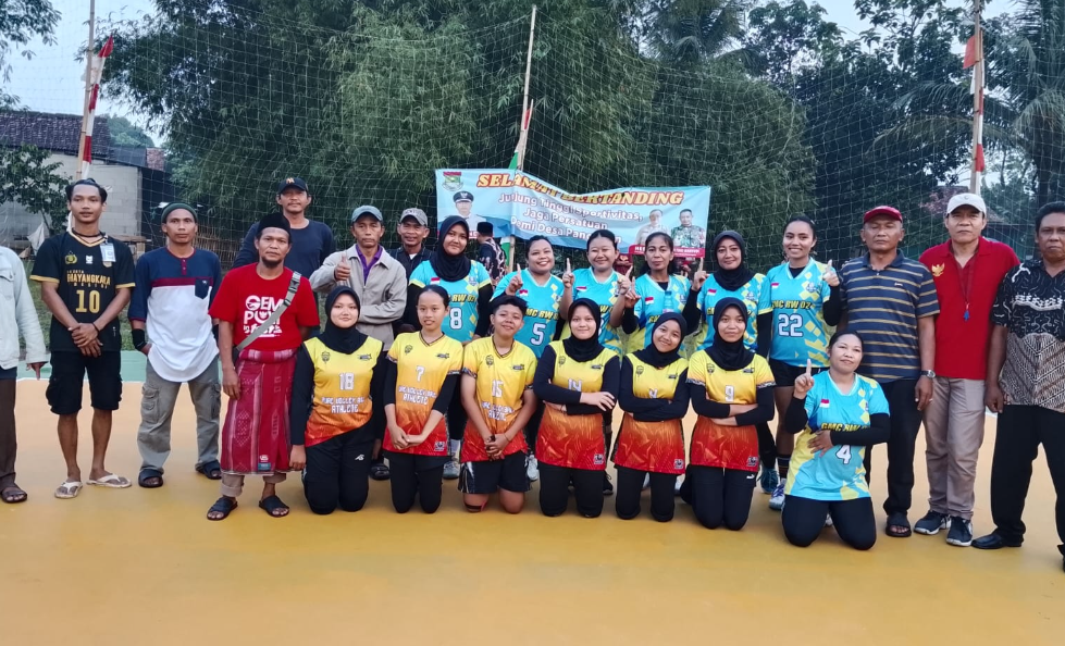 Semarak 17 Agustus di Desa Panongan, Lomba Voli Jadi Ajang Kebersamaan Warga
